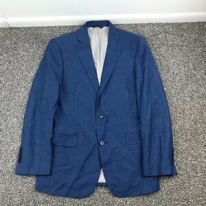 Brooks Brothers Sport Coat Woven Wool Explorer Navy Blue 36S Regent Fit